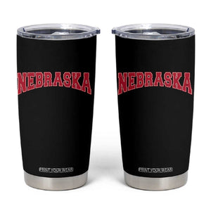 Nebraska Sports Throwback Design Jersey Style Tumbler Cup