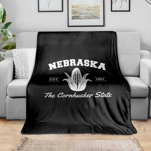 Nebraska The Cornhusker State Est 1867 Throw Blanket