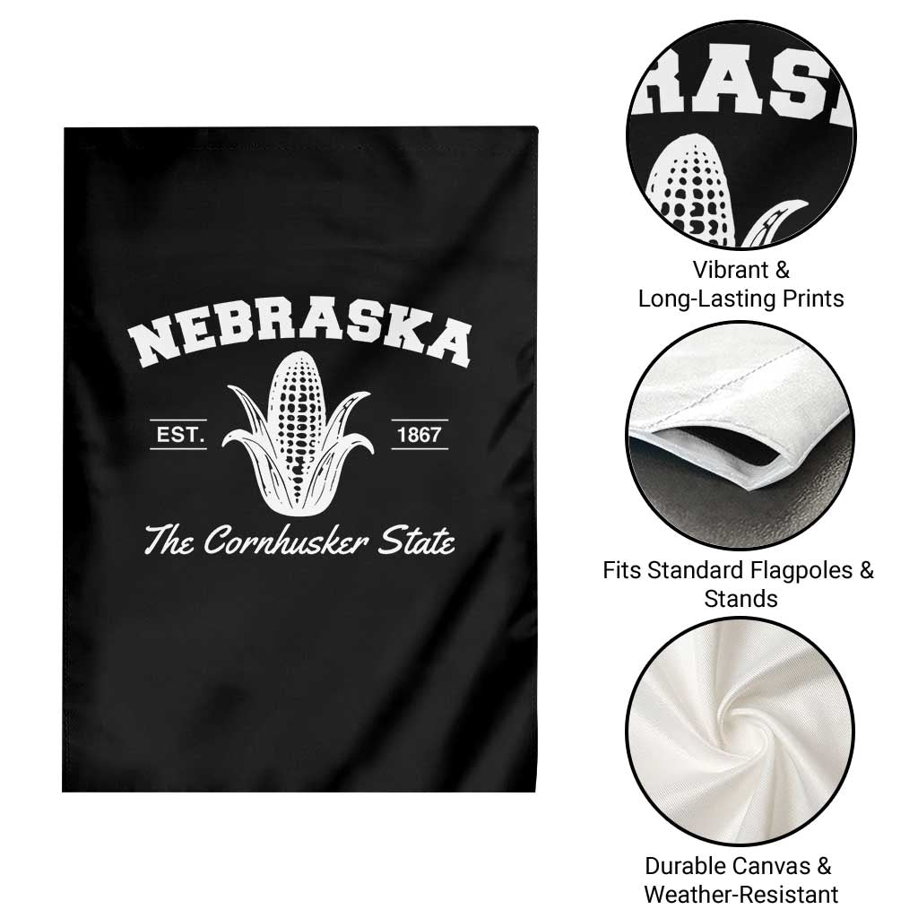 Nebraska The Cornhusker State Est 1867 Garden Flag
