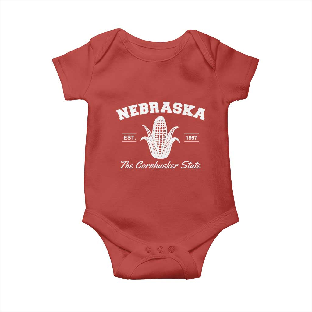 Nebraska The Cornhusker State Est 1867 Baby Onesie