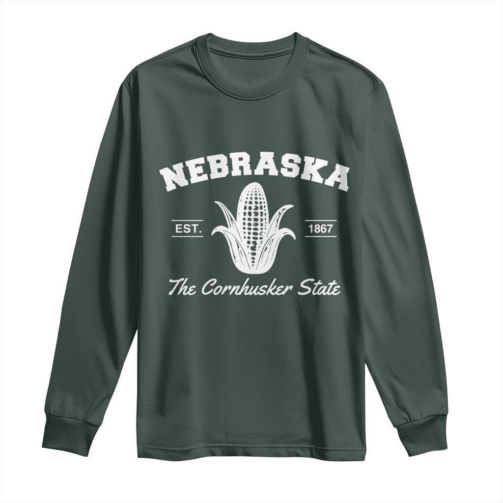 Nebraska The Cornhusker State Est 1867 Long Sleeve Shirt