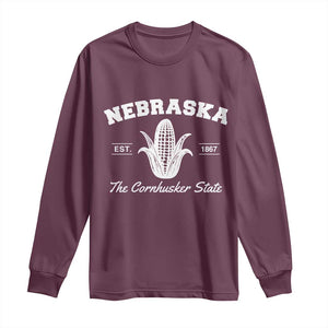 Nebraska The Cornhusker State Est 1867 Long Sleeve Shirt