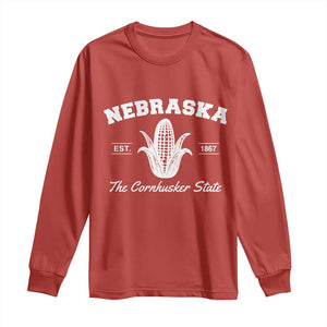 Nebraska The Cornhusker State Est 1867 Long Sleeve Shirt