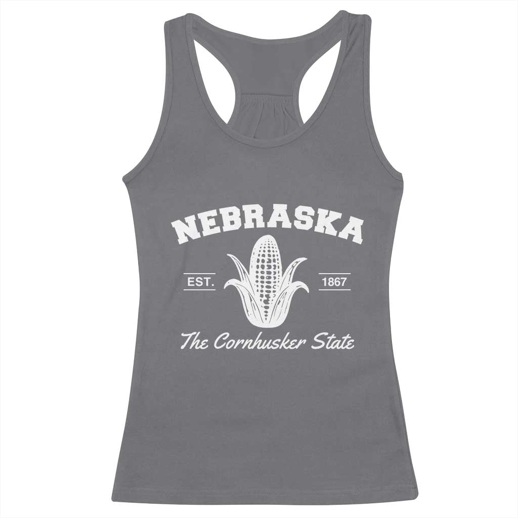 Nebraska The Cornhusker State Est 1867 Racerback Tank Top