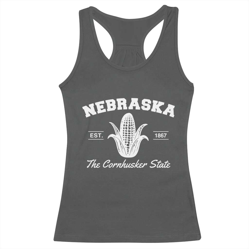 Nebraska The Cornhusker State Est 1867 Racerback Tank Top