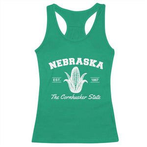 Nebraska The Cornhusker State Est 1867 Racerback Tank Top