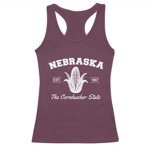 Nebraska The Cornhusker State Est 1867 Racerback Tank Top