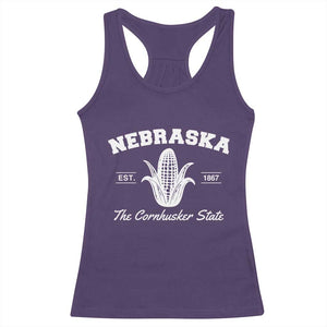 Nebraska The Cornhusker State Est 1867 Racerback Tank Top