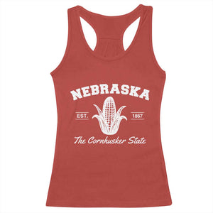Nebraska The Cornhusker State Est 1867 Racerback Tank Top