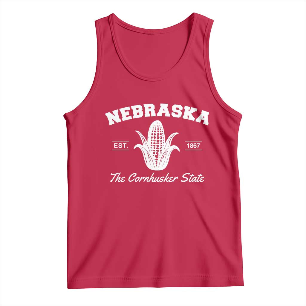 Nebraska The Cornhusker State Est 1867 Tank Top