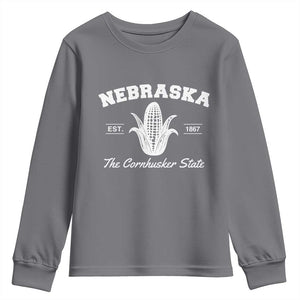 Nebraska The Cornhusker State Est 1867 Youth Sweatshirt