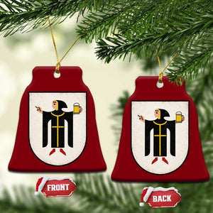 Funny Munich Oktoberfest Munchen Coat of Arms Ceramic Ornament Münchner Kindl Beer Drinking TS11 Print Your Wear