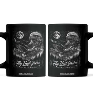 Fly High Jackie Eagle Coffee Mug Memorial Tribute Nature Supports California Wildlife TS11 Black Print Your Wear