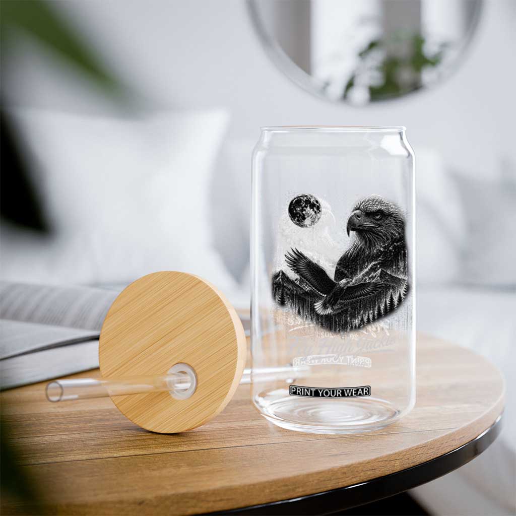 Fly High Jackie Eagle Glass Can Memorial Tribute Nature Supports California Wildlife TS11 Print Your Wear