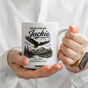 Jackie Bald Eagle Memorial Tribute Coffee Mug Forever Flying High Big Bear California 2012 2026 TS11 Print Your Wear