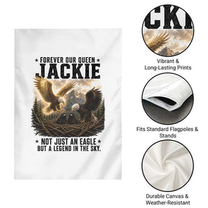 Jackie Bald Eagle Garden Flag Forever Our Queen Not Just An Eagle But A Legend In The Sky TS11 Print Your Wear