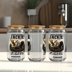 Jackie Bald Eagle Glass Can Forever Our Queen Not Just An Eagle But A Legend In The Sky TS11 Print Your Wear