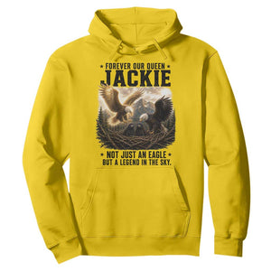 Jackie Bald Eagle Hoodie Forever Our Queen Not Just An Eagle But A Legend In The Sky TS11 Daisy Print Your Wear