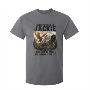 Jackie Bald Eagle T Shirt For Kid Forever Our Queen Not Just An Eagle But A Legend In The Sky TS11 Charcoal Print Your Wear
