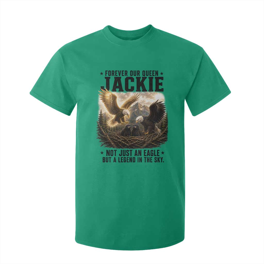 Jackie Bald Eagle T Shirt For Kid Forever Our Queen Not Just An Eagle But A Legend In The Sky TS11 Irish Green Print Your Wear