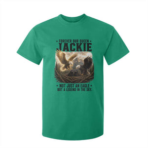 Jackie Bald Eagle T Shirt For Kid Forever Our Queen Not Just An Eagle But A Legend In The Sky TS11 Irish Green Print Your Wear