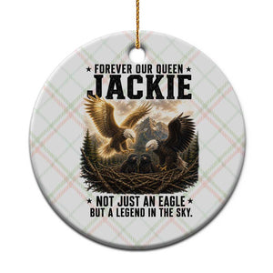 Jackie Bald Eagle Ceramic Ornament Forever Our Queen Not Just An Eagle But A Legend In The Sky TS11 1pc Christmas Plaid Print Your Wear