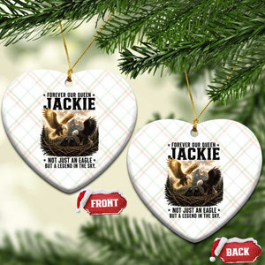 Jackie Bald Eagle Ceramic Ornament Forever Our Queen Not Just An Eagle But A Legend In The Sky TS11 Print Your Wear