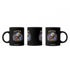 Jackie Bald Eagle Coffee Mug Forever Our Queen And In Our Hearts USA Floral TS11 Print Your Wear