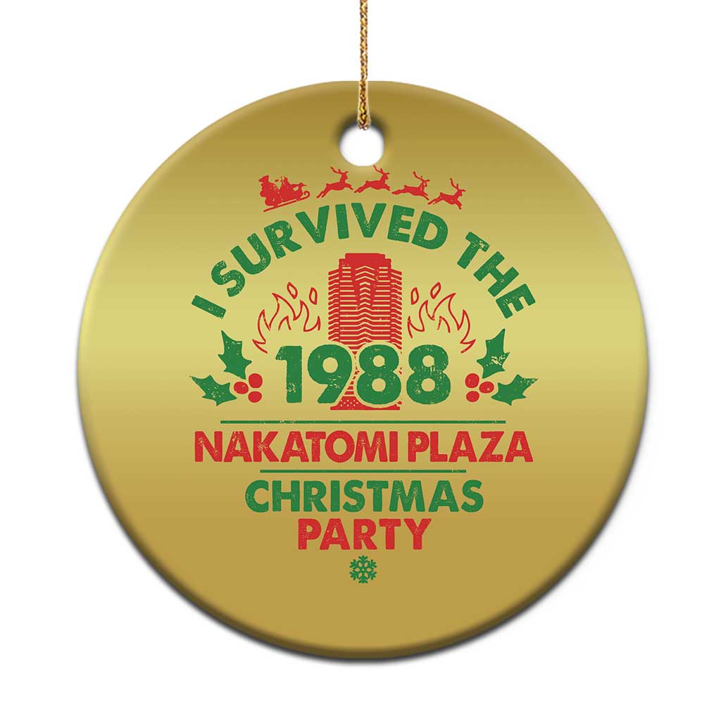 I Survived The 1988 Nakatomi Plaza Xmas Party Christmas Ornament Vintage Mistletoe TS11 Print Your Wear