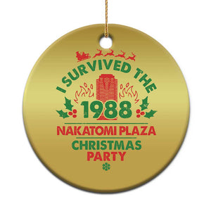 I Survived The 1988 Nakatomi Plaza Xmas Party Christmas Ornament Vintage Mistletoe TS11 Print Your Wear