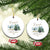 Personalized Engaged 2024 Christmas Ornament Custom Name Mr & Mrs Engagement Snow Forest TS11 Circle Snow Print Your Wear