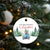 Our First Xmas Together 2024 Car Snow Christmas Ornament TS11 Print Your Wear