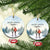 Our First Christmas Together 2024 Snow Christmas Ornament TS11 Circle Snow Print Your Wear