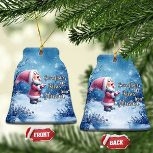 Xmas Snowflakes Are Kisses From Heaven Christmas Ornament Gnomes Winter Solstice TS11 Bell Flake Snow Print Your Wear