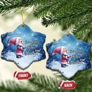 Xmas Snowflakes Are Kisses From Heaven Christmas Ornament Gnomes Winter Solstice TS11 Snow Flake Snow Print Your Wear