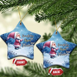 Xmas Snowflakes Are Kisses From Heaven Christmas Ornament Gnomes Winter Solstice TS11 Star Snow Print Your Wear