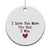 Love You More The End I Win Christmas Ornament Couples Valentine Christmas TS11 Print Your Wear