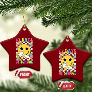 67 Days Of School Ceramic Ornament Six Seven Meme Student Teacher TS11 Print Your Wear