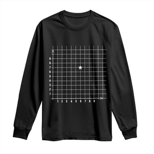 Funny 67 Math Coordinates Long Sleeve Shirt Teacher Student Six Seven Meme TS11 Black Print Your Wear