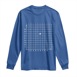 Funny 67 Math Coordinates Long Sleeve Shirt Teacher Student Six Seven Meme TS11 Royal Blue Print Your Wear