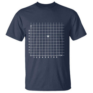 Funny 67 Math Coordinates T Shirt Teacher Student Six Seven Meme TS11 Navy Print Your Wear