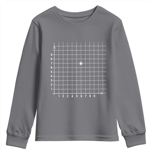 Funny 67 Math Coordinates Youth Sweatshirt Teacher Student Six Seven Meme TS11 Charcoal Print Your Wear