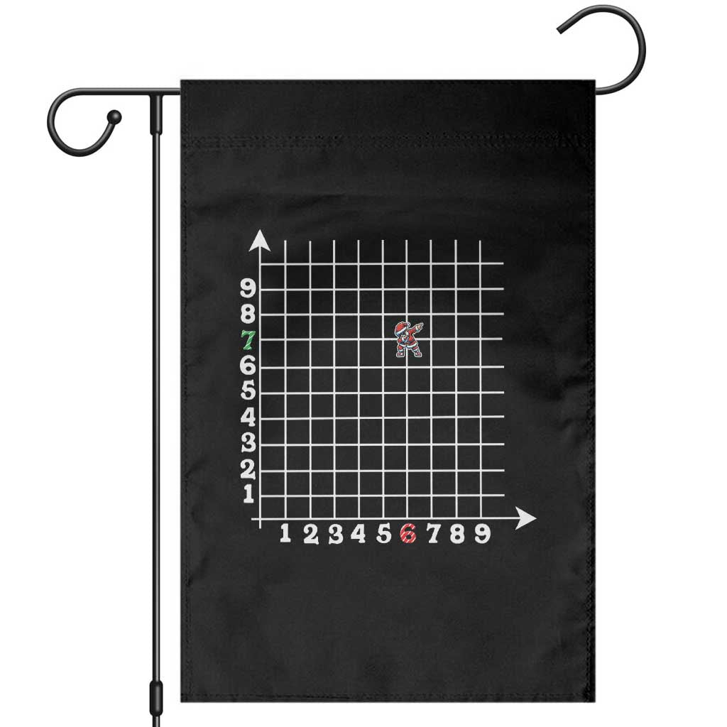 Funny 67 Math Coordinates Christmas Garden Flag Dabbing Santa Teacher Student Six Seven Meme TS11 Black Print Your Wear
