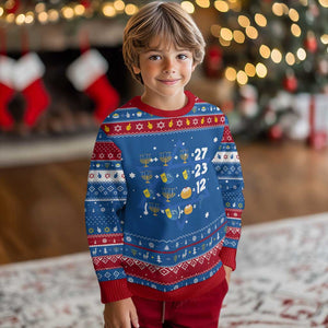 Funny Chanukah 67 Math Hanukkah Ugly Sweater Teacher Chanukah Six Seven Meme TS11 Blue Red Print Your Wear
