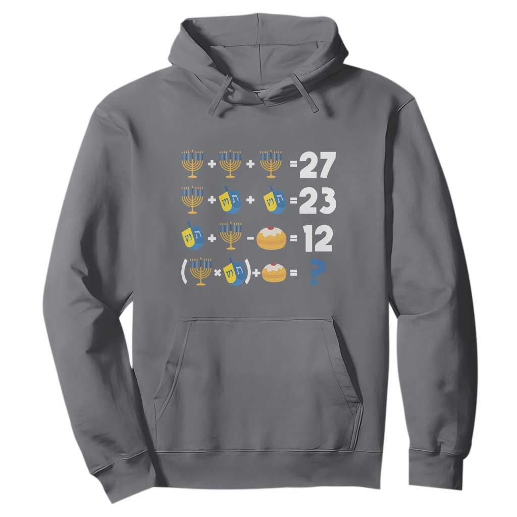 Funny Hanukkah 67 Math Hoodie Teacher Chanukah Six Seven Meme TS11 Charcoal Print Your Wear