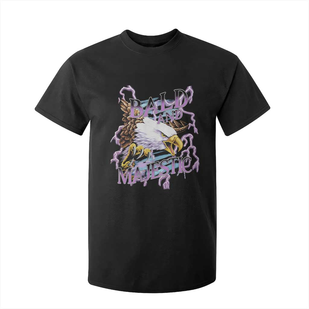 Funny Eagle Bald And Majestic T Shirt For Kid Vintage Storm Thunder TS11 Black Print Your Wear