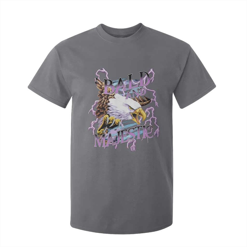 Funny Eagle Bald And Majestic T Shirt For Kid Vintage Storm Thunder TS11 Charcoal Print Your Wear