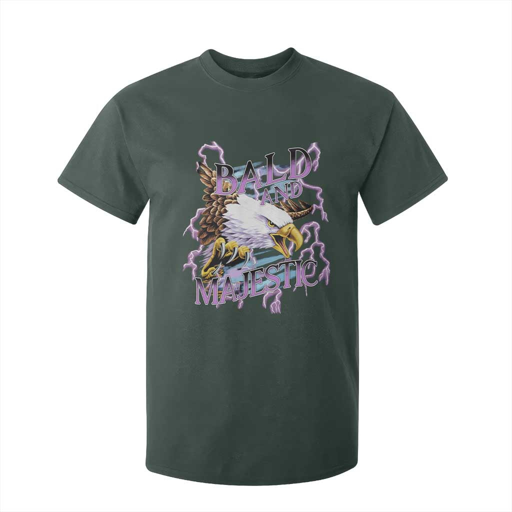Funny Eagle Bald And Majestic T Shirt For Kid Vintage Storm Thunder TS11 Dark Forest Green Print Your Wear