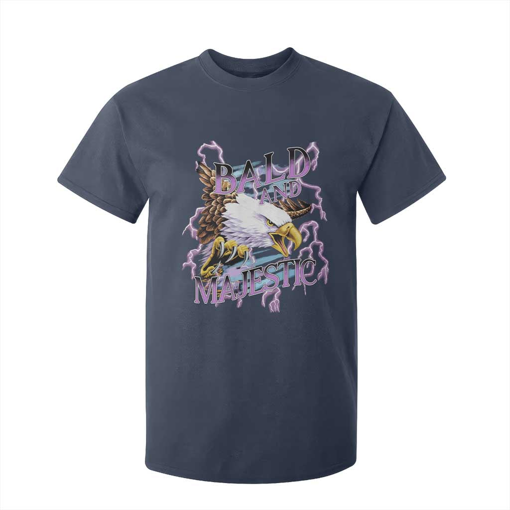 Funny Eagle Bald And Majestic T Shirt For Kid Vintage Storm Thunder TS11 Navy Print Your Wear