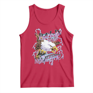 Funny Eagle Bald And Majestic Tank Top Vintage Storm Thunder TS11 Red Print Your Wear